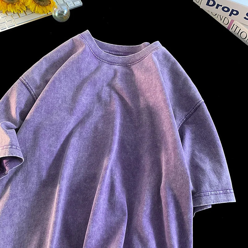 Plain Retro Washed Tee